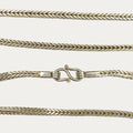925 sterling silver Snakeskin Square Rope chain