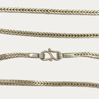 925 sterling silver Snakeskin Square Rope chain