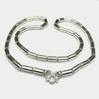 100 gram 999 silver necklace with M clasp and round baht link design