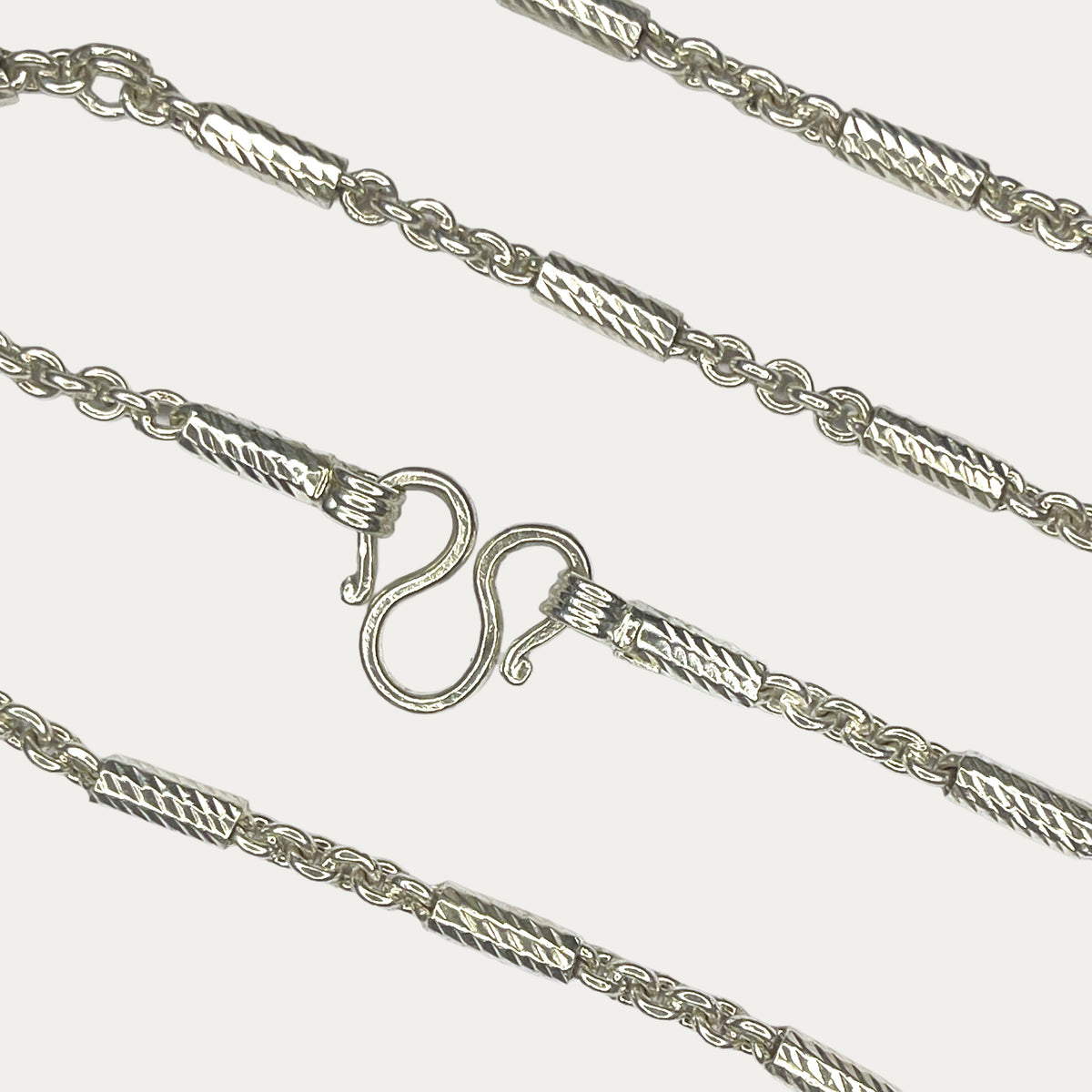 diamond cut khmer chain with m clasp