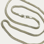 Silver Chain for Men | Snake Skin Rope Link | 925 Sterling | 22g | 25" | 5mm | Handmade Silver Necklace