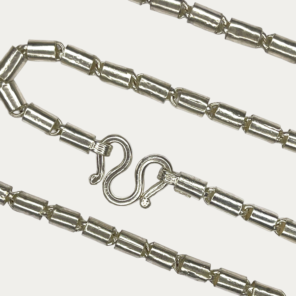Silver Chain for Men | Round Baht Link | 999 Pure Silver | 24g | 22" | 5mm | Handmade Silver Chain
