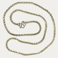 DEXZION solid silver Dragon Scale link chain full view