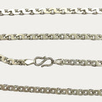 Silver Chain for Men | Flat S Link | 22g | 20" | 5mm | Handmade Silver Necklace