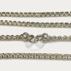 Box link Necklace - Handmade Silver Chain