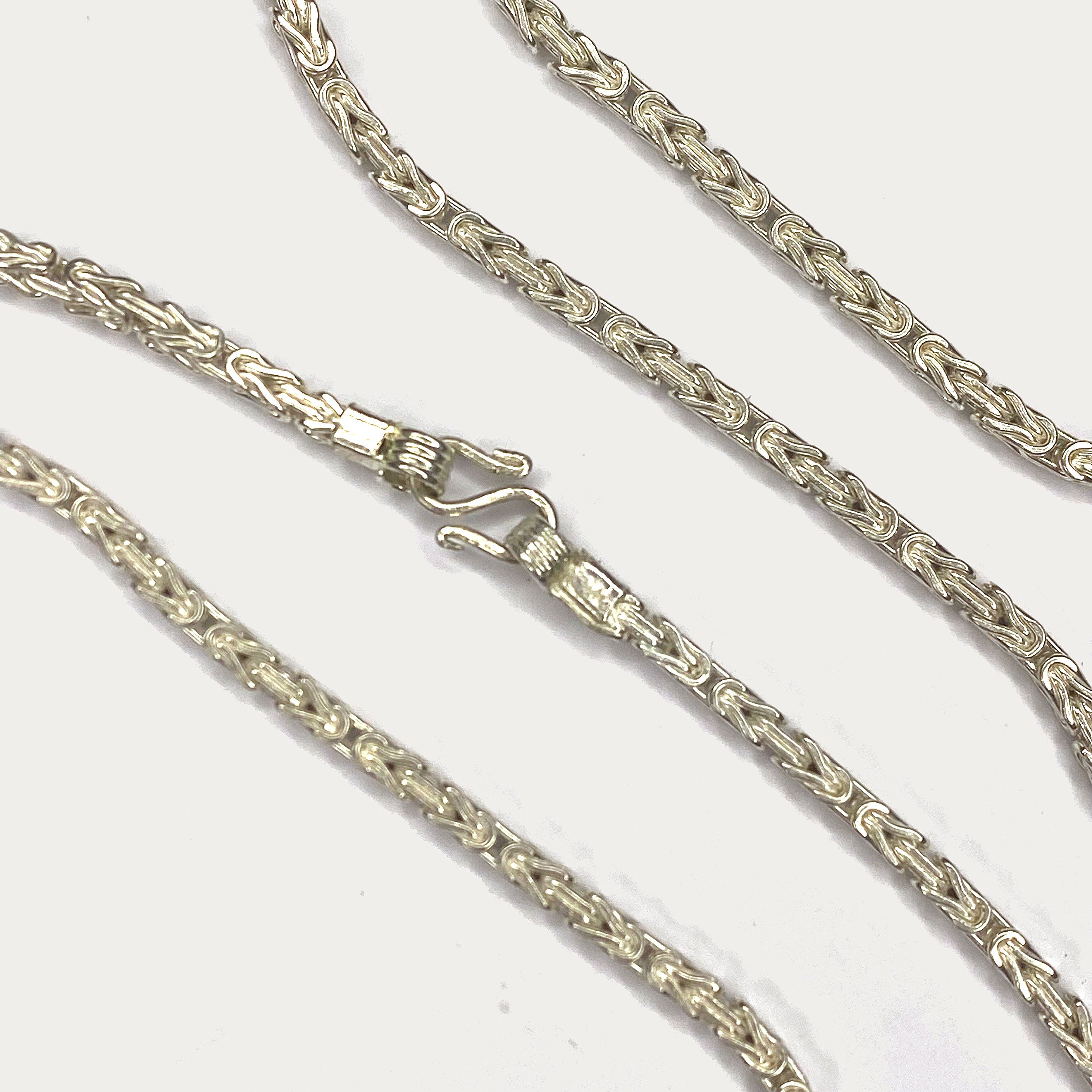 Byzantine Necklace - Handmade Silver Chain