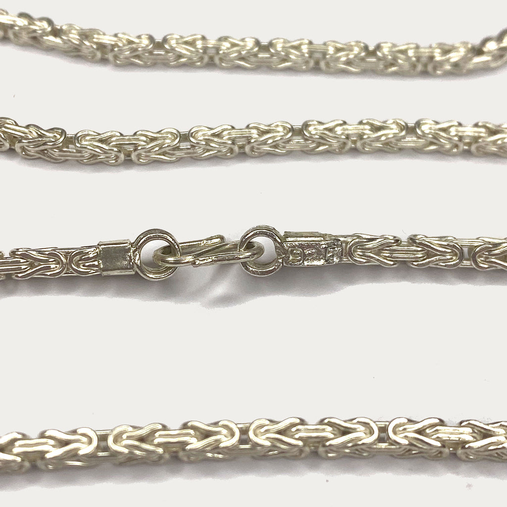 Byzantine Necklace - Handmade Silver Chain