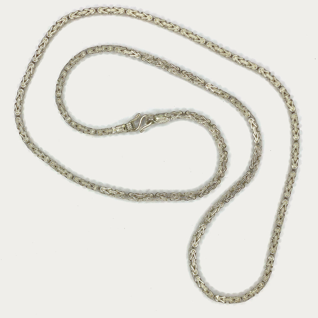 Byzantine Necklace - Handmade Silver Chain