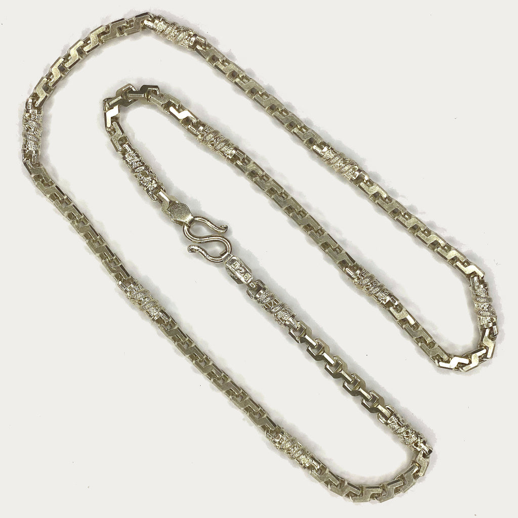 Dragon Link Necklace - Silver Chain