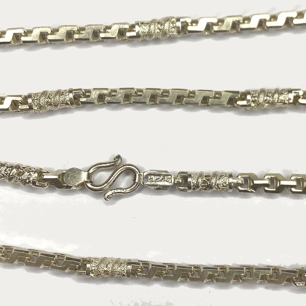 Dragon Link Necklace - Silver Chain