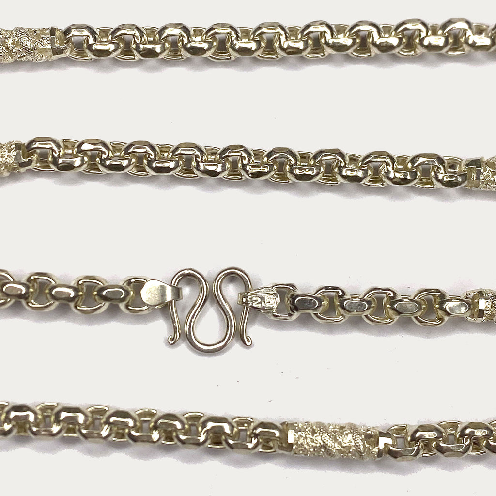 Dragon Link Necklace - Handmade Silver Chain