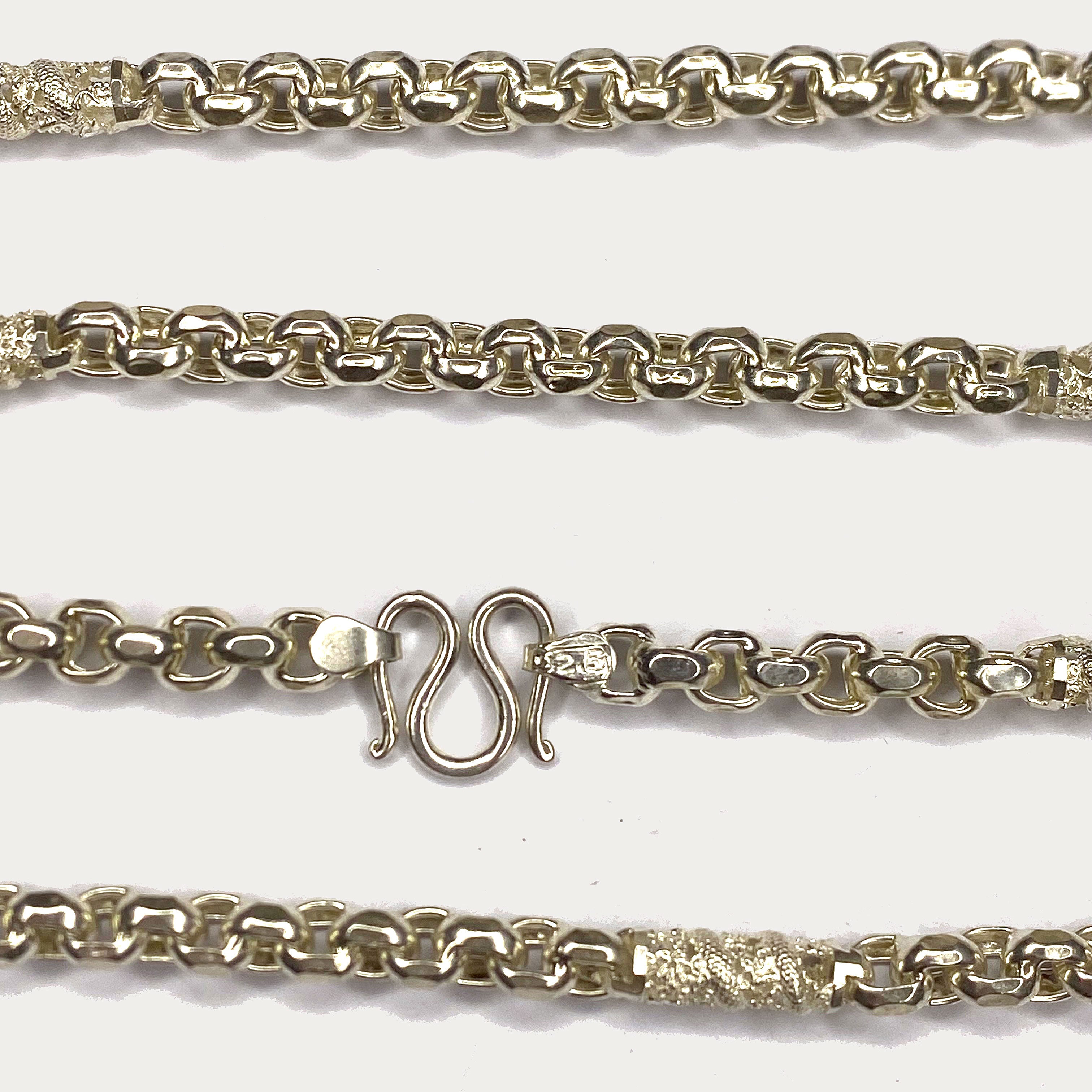 Dragon Link Necklace - Handmade Silver Chain