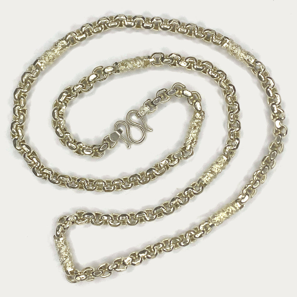 Dragon Link Necklace - Handmade Silver Chain