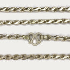 Teardrop Link Necklace - Handmade Silver 1oz Chain
