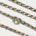 Teardrop Link Necklace - Handmade Silver 1oz Chain