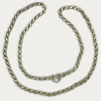 Teardrop Link Necklace - Handmade Silver 1oz Chain