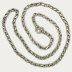 Teardrop Link Necklace - Handmade Silver 1oz Chain
