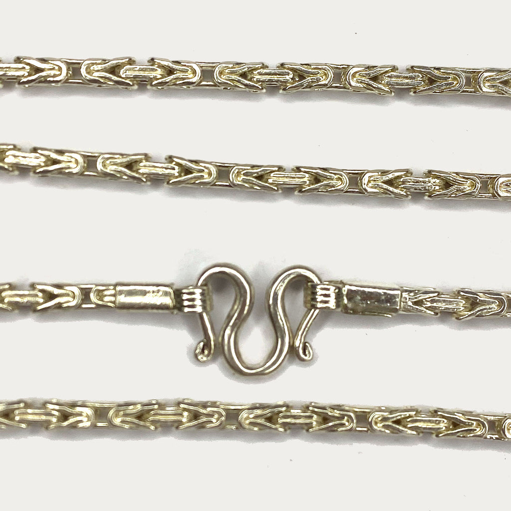 Byzantine Necklace - Handmade 99% Silver 2oz Chain