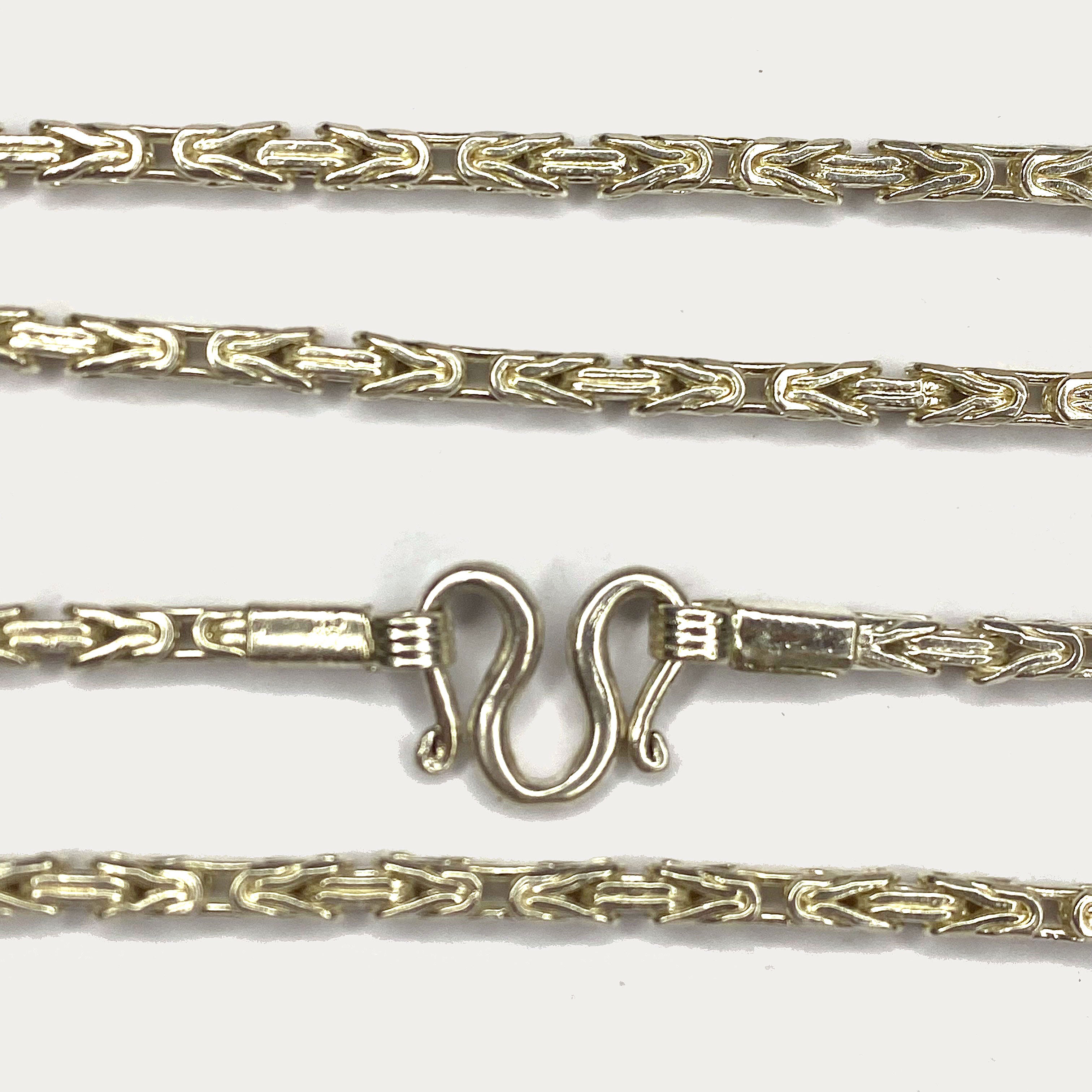 Byzantine Necklace - Handmade 99% Silver 2oz Chain