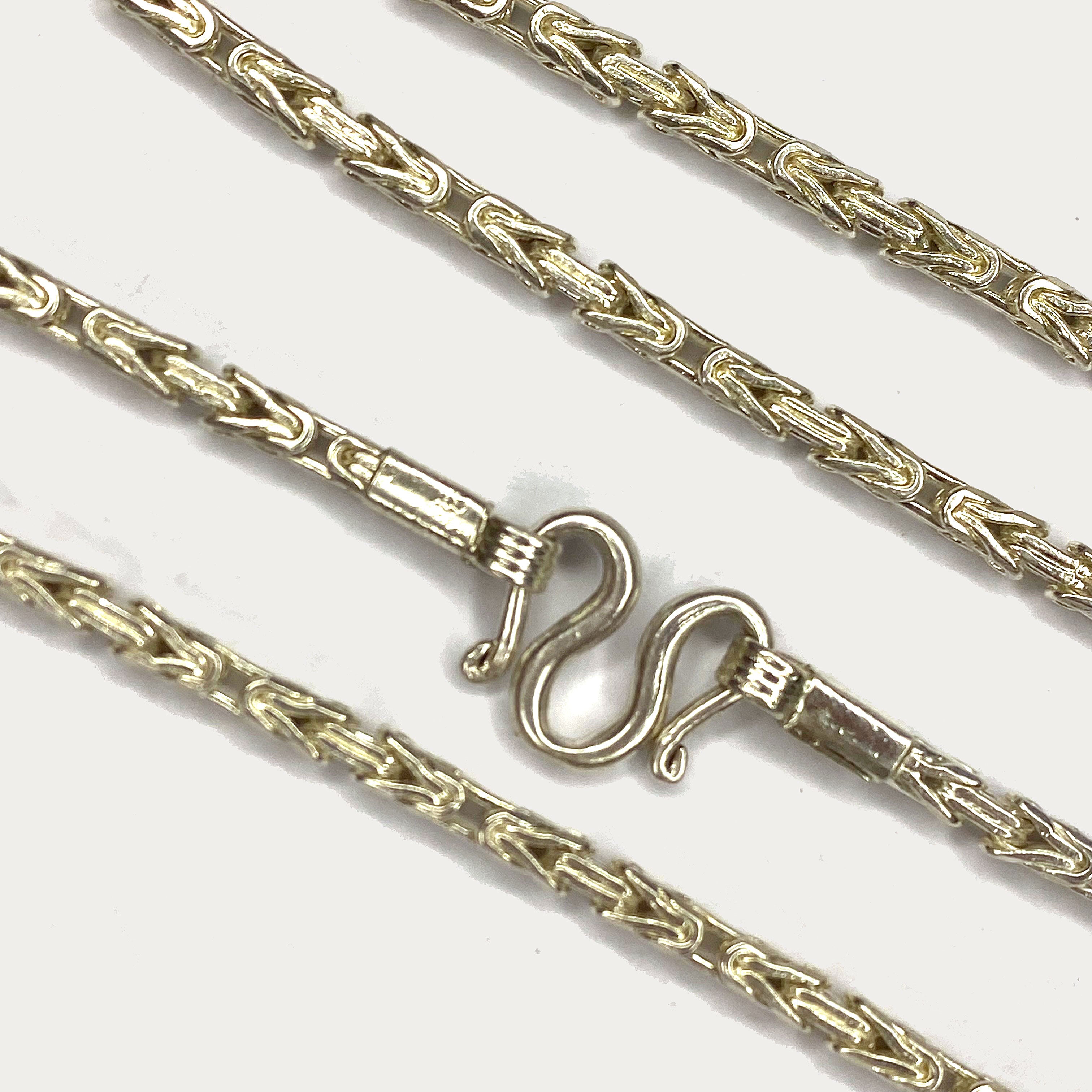 Byzantine Necklace - Handmade 99% Silver 2oz Chain