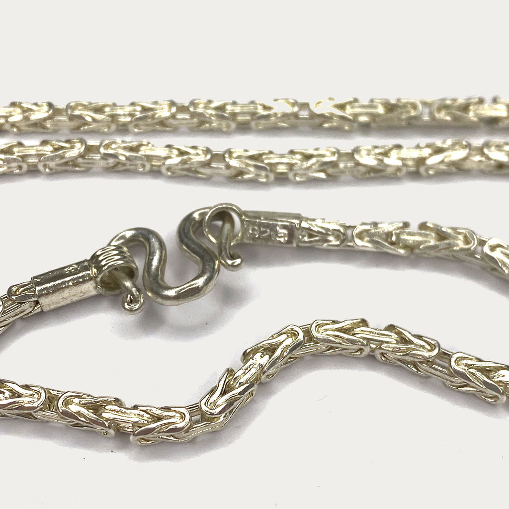 Byzantine Necklace - Handmade 99% Silver 2oz Chain