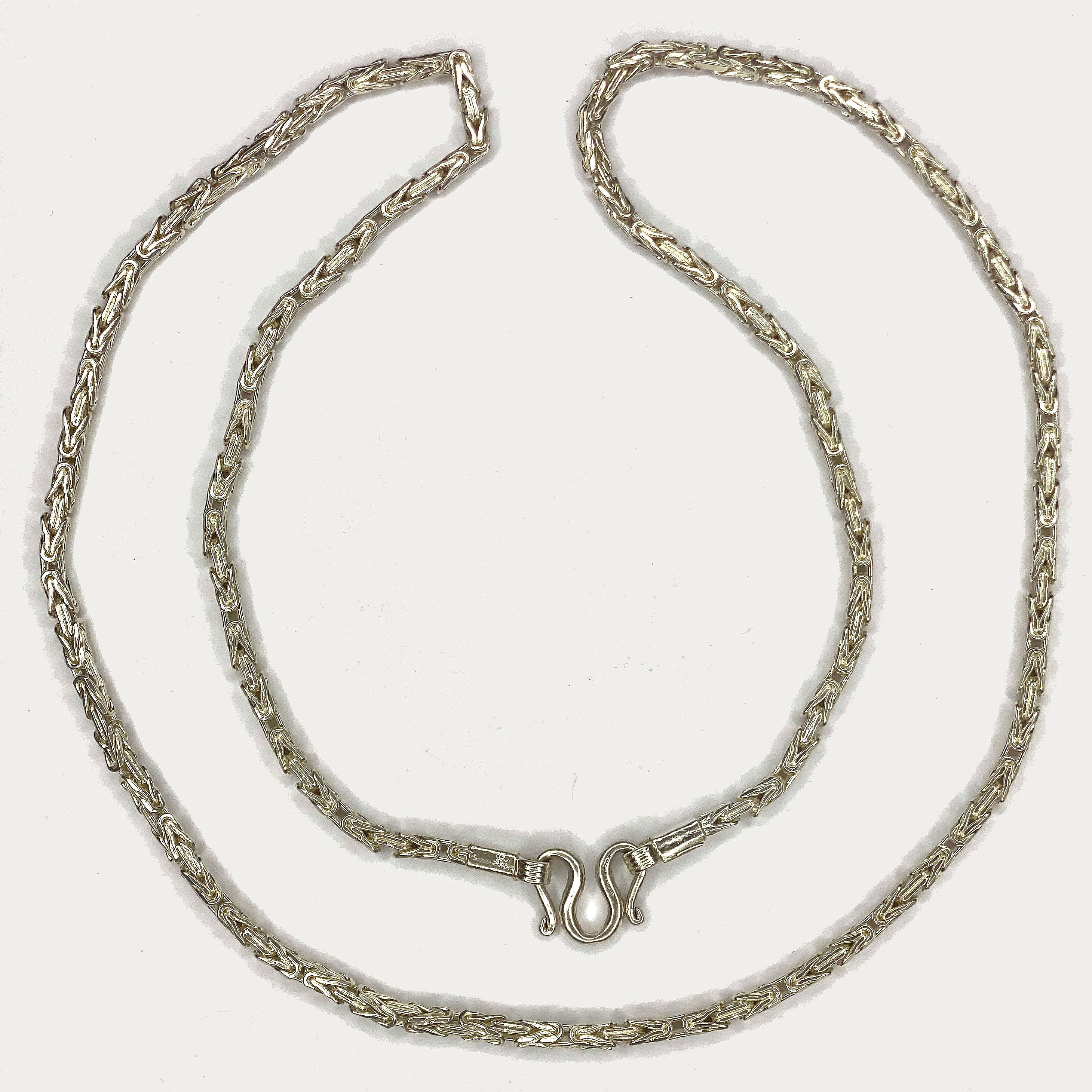 Byzantine Necklace - Handmade 99% Silver 2oz Chain