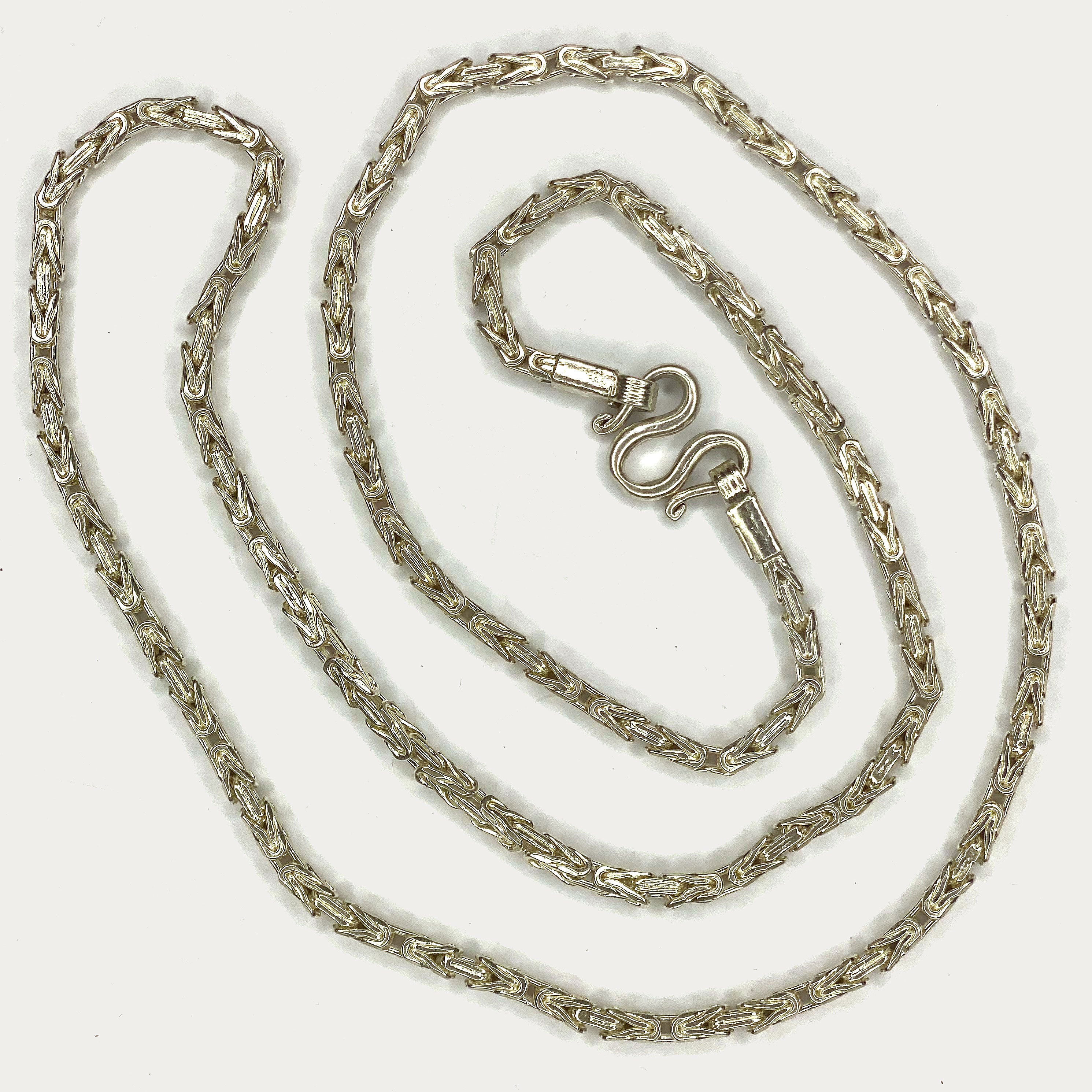 Byzantine Necklace - Handmade 99% Silver 2oz Chain