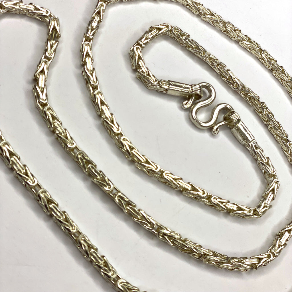 Byzantine Necklace - Handmade 99% Silver 2oz Chain