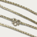 Dragon Scale Necklace - Handmade Silver Chain