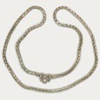 Dragon Scale Necklace - Handmade Silver Chain