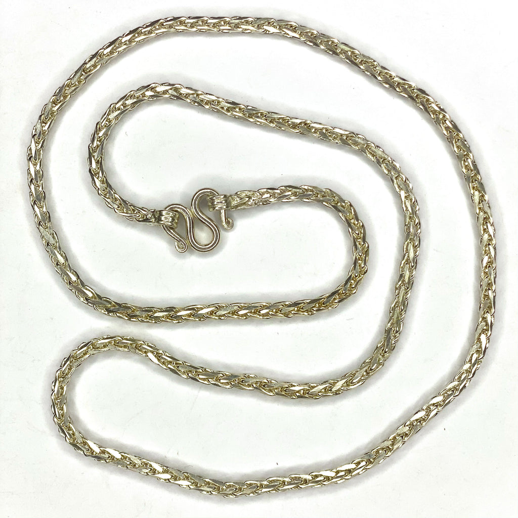 Dragon Scale Necklace - Handmade Silver Chain