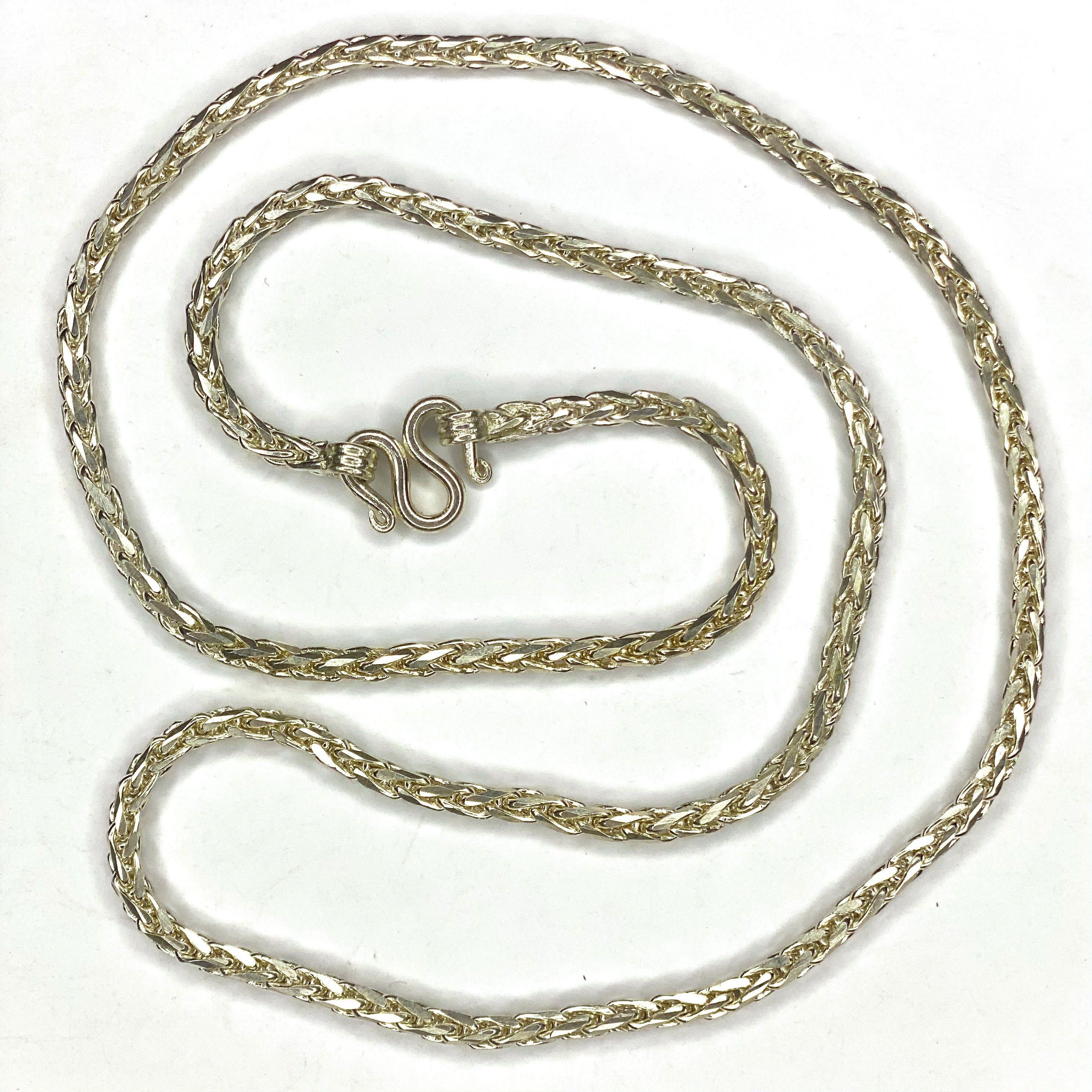 Dragon Scale Necklace - Handmade Silver Chain
