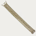 Heart Link Mesh Bracelet - Handmade Silver