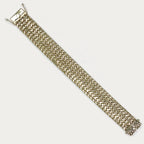 Heart Link Mesh Bracelet - Handmade Silver