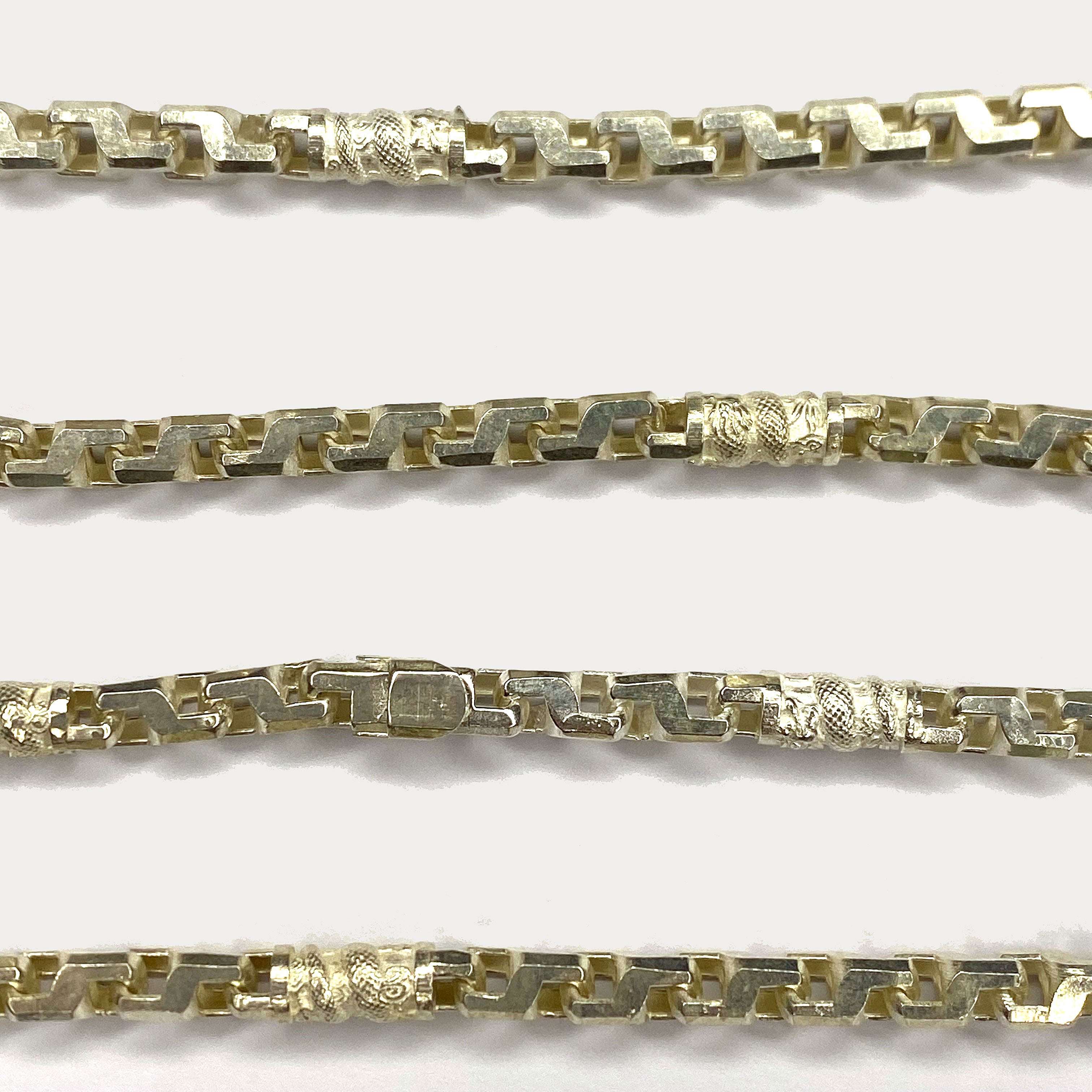 Dragon Link Necklace - Handmade Silver Chain