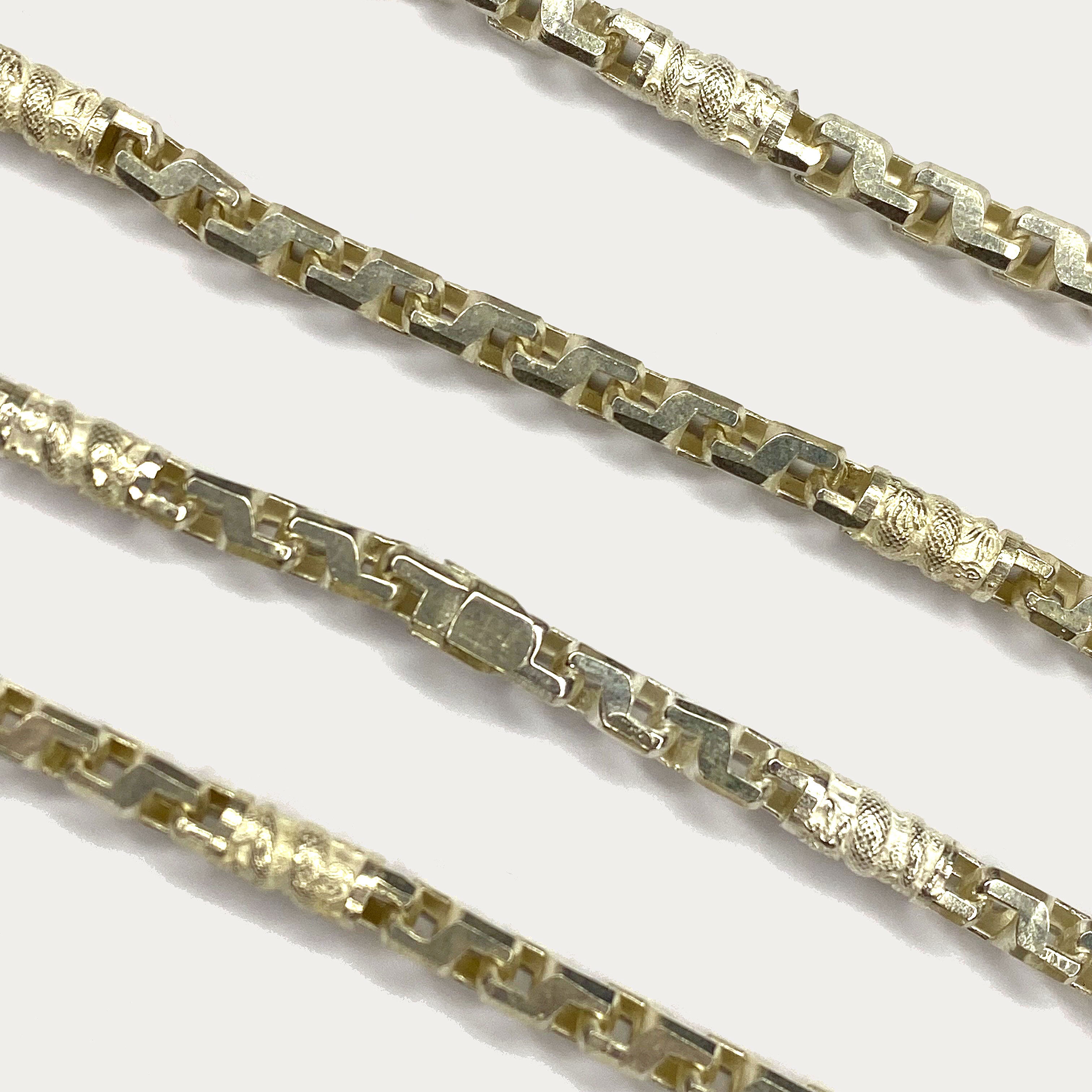 Dragon Link Necklace - Handmade Silver Chain