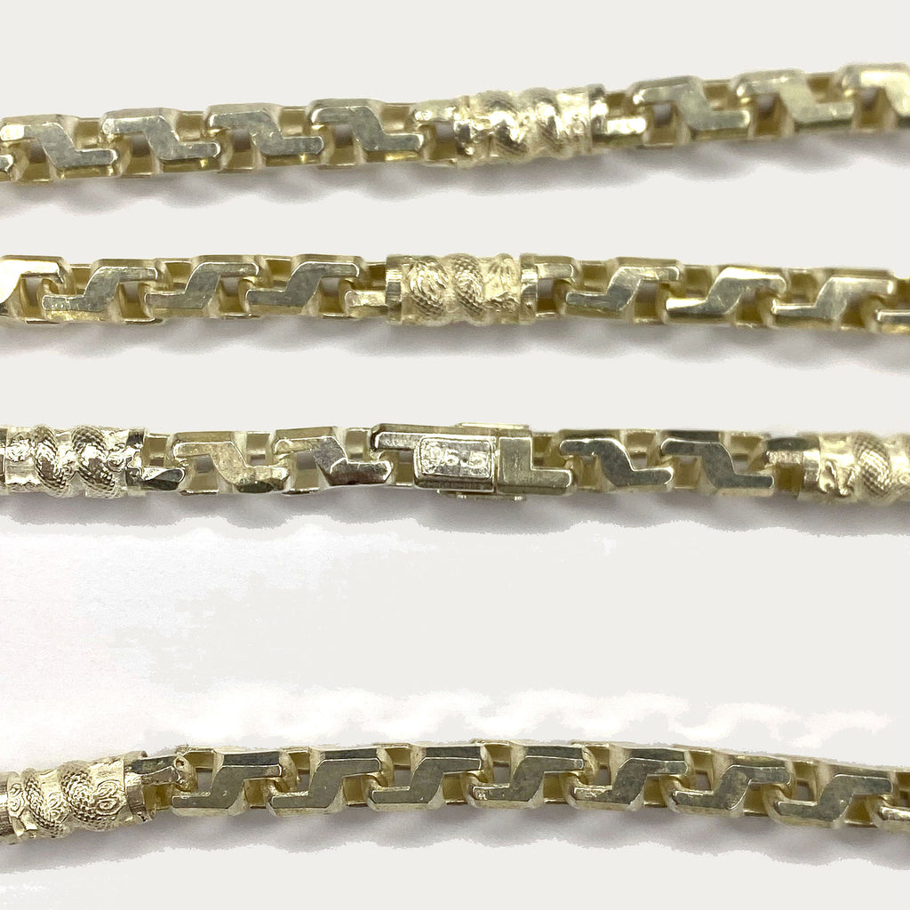 Dragon Link Necklace - Handmade Silver Chain