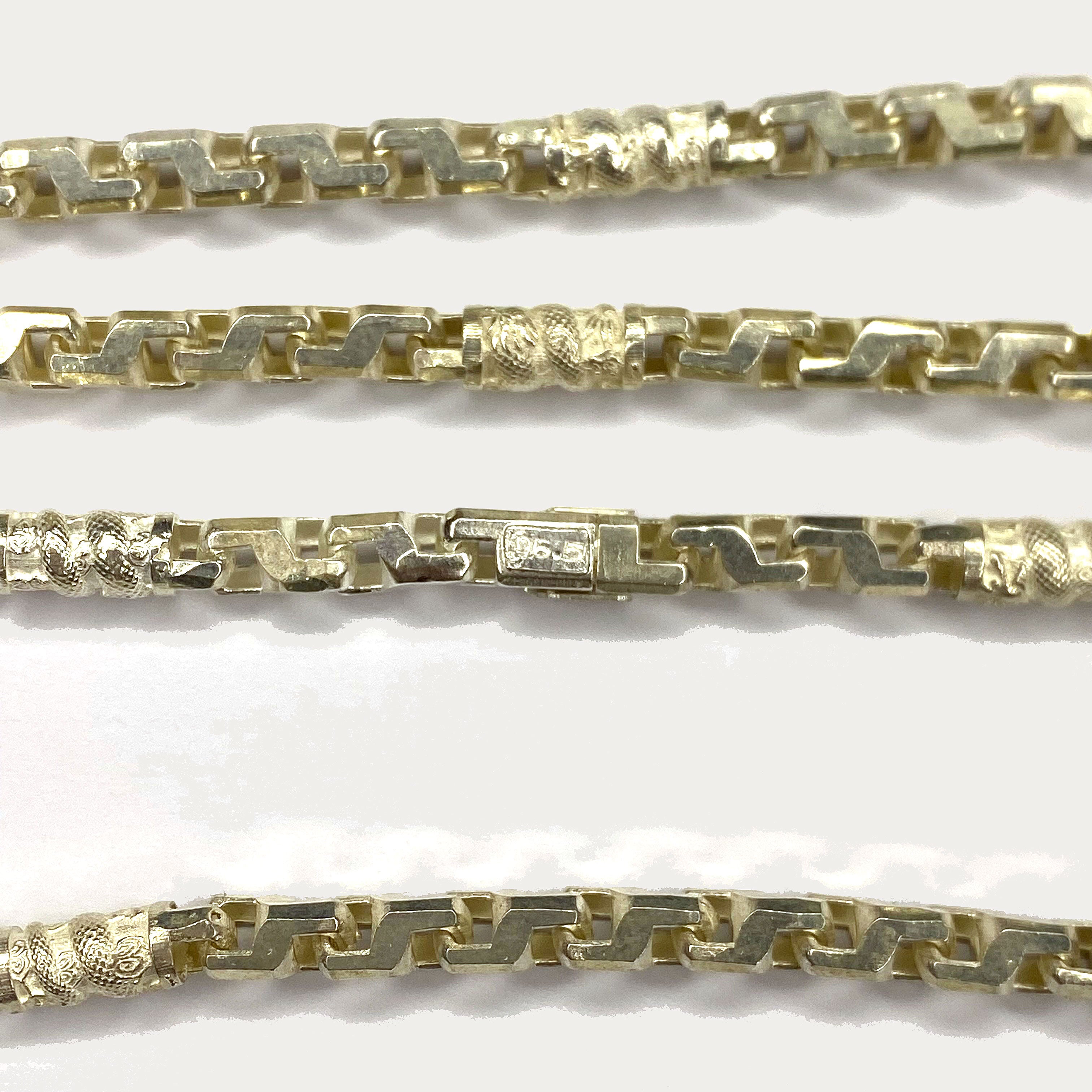 Dragon Link Necklace - Handmade Silver Chain