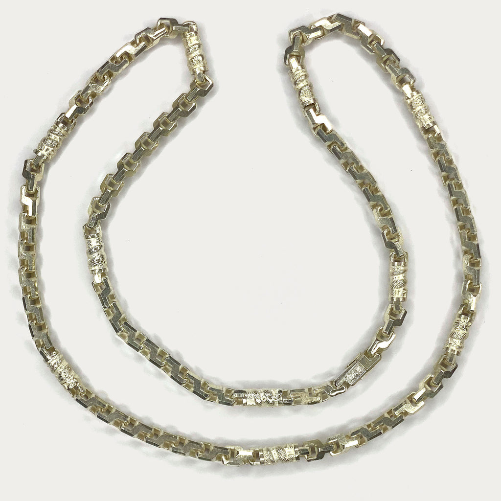 Dragon Link Necklace - Handmade Silver Chain