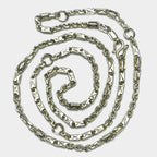 Sugarcane Baht Chain - Handmade 999 Fine Silver