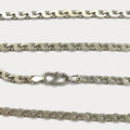 Flat S Link Necklace - Handmade Silver Chain