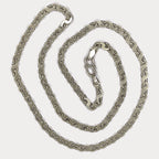 Flat S Link Necklace - Handmade Silver Chain
