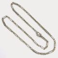 Sugarcane Cambodian Baht Necklace - Handmade Silver Chain