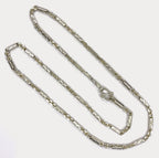 Sugarcane Cambodian Baht Necklace - Handmade Silver Chain
