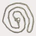 Round Baht Link Necklace - Handmade 999 Pure Silver Chain