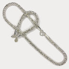 Snake Skin Rope Link Necklace & Bracelet Set - Handmade Silver Chains