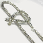 Snake Skin Rope Link Necklace & Bracelet Set - Handmade Silver Chains