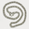 Round Baht Link Necklace - Handmade 999 Pure Silver Chain