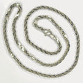 Anchor Box Link Necklace - Handmade Silver Chain