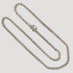 Anchor Belcher Link Necklace - Handmade 999 1oz Silver Chain